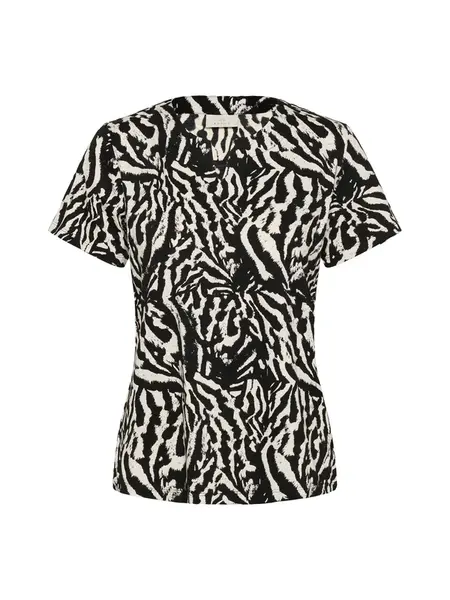 Kaffe Blúzka 'KAbella'  čierna / biela