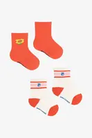 Dětské ponožky Bobo Choses Sunflower 2-pack oranžová barva, 125AH020