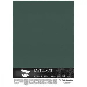 Papír pro pastel Pastelmat 50x70cm 360g dark green - 5ks v balení
