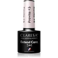 Claresa Extend Care 5 in 1 Provita podkladový lak pre gélové nechty s regeneračným účinkom odtieň #3 5 g