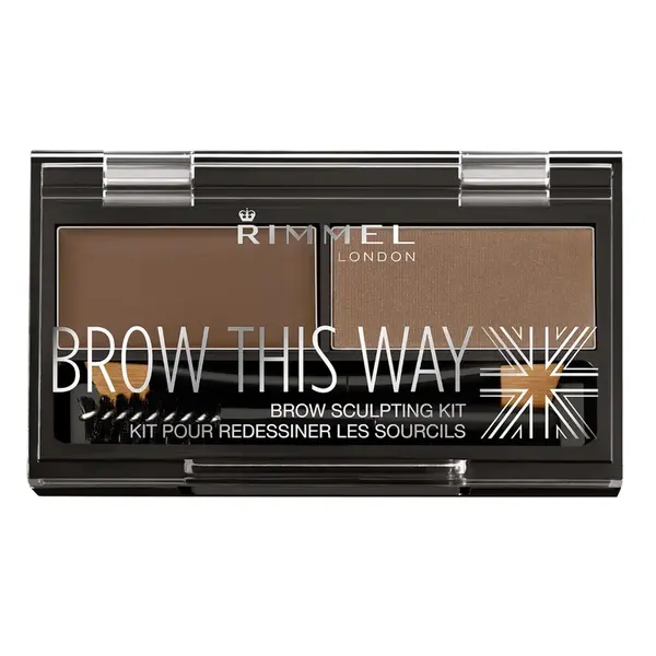 Rimmel Paletka pro dokonalé obočí Brow This Way (Powder Kit) 2,4 g 003 Dark Brown