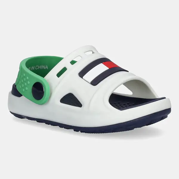 Dětské pantofle Tommy Hilfiger bílá barva, T3X2-33905