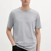 Tričko Calvin Klein Performance pánské, šedá barva, s aplikací, LVGMS5K182