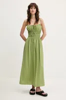 Šaty Abercrombie & Fitch zelená barva, maxi, KI159-5571