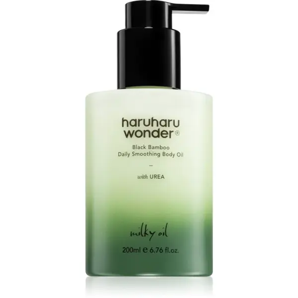 Haruharu Wonder Black Bamboo Daily Smoothing Body Oil sametový tělový olej s vyživujícím účinkem 200 ml