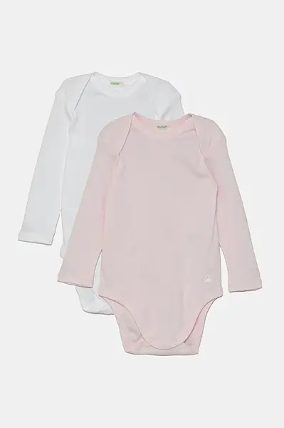 Bavlněné kojenecké body United Colors of Benetton 3-pack