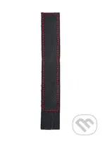 Kožená záložka se střapci Černá