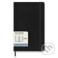 Moleskine – 12-mesačný mesačný diár 2026 - čierny (stredný, mäkká väzba)