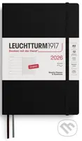 Weekly Planner & Notebook 2026 Medium (A5) Black