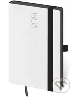 Kapesní diář 2026 Memory bílý s gumičkou