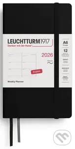 Weekly Planner 2026 Pocket (A6) Black,Weekly Planner 2026 Pocket (A6) Black