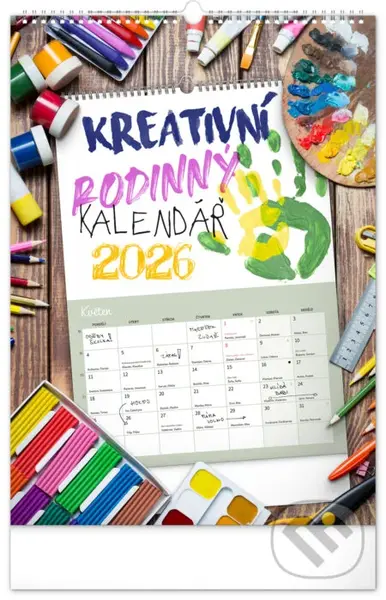NOTIQUE Kreativní rodinný kalendář 2026 (české kalendárium)