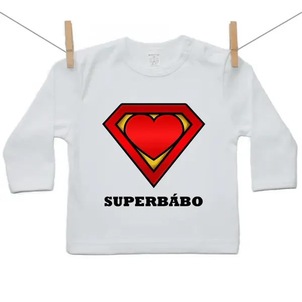 Boodyy Tričko s dlhým rukávom SuperBábo 128 (7-8 rokov)