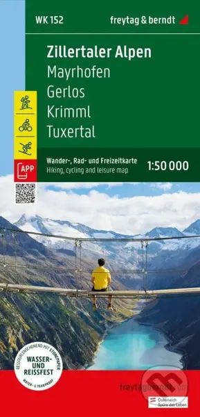 Zillertalské Alpy a 1:50 000 / turistická a cykloturistická mapa