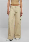 Women's low-waisted cargo denim offwhite raw