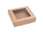 25 ks - Dárková krabice s průhledným víkem 200x200x50