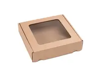 25 ks - Dárková krabice s průhledným víkem 200x200x50