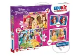 Edukit Princess 4v1 (pexeso, 48 + 30 puzzle, 6 kostek) - hra z kategorie Maxi dílky