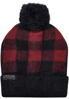 Pom Beanie black/red
