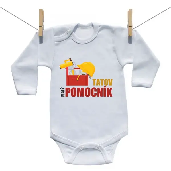 Boodyy Body s dlhým rukávom Tatkov malý pomocník 80 (9-12 mesiacov)