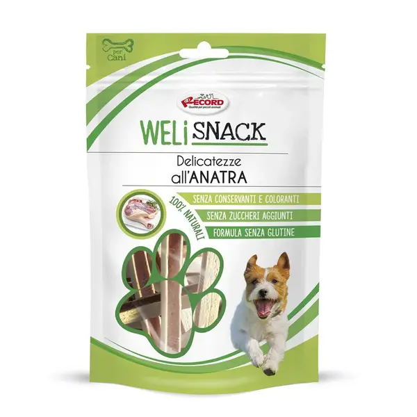 Pamlsky pre psy WELI SNACK kačacie pásiky