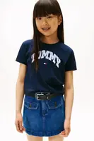 Dětské bavlněné tričko Tommy Hilfiger tmavomodrá barva, KG0KG08806
