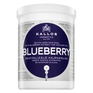 Kallos Blueberry Revitalizing Hair Mask vyživujúca maska pre suché a poškodené vlasy 1000 ml