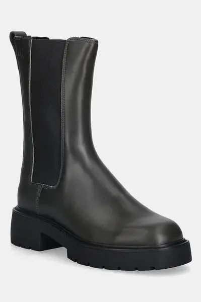 Kožené topánky chelsea Calvin Klein CHUNKY HIGH CHELSEA