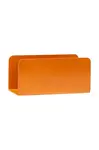 Nástěnný držák na časopisy Hübsch 15 x 7 x 7 cm oranžová barva
