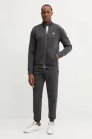 Tepláková souprava EA7 Emporio Armani pánská, šedá barva, PJ4EZ.8NPV56