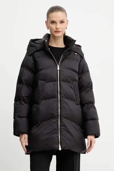 Bunda Pinko černá barva, zimní, 105720 A2TF