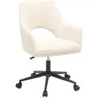 MID.YOU OTOČNÁ ŽIDLE, tkaná látka, černá, béžová