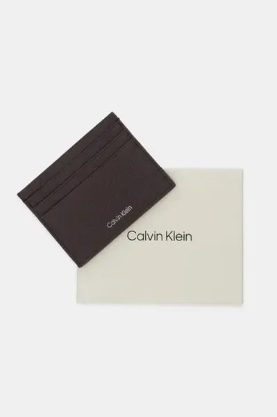 Kožené puzdro na karty Calvin Klein