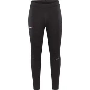 Craft ADV ESSENCE WARM WIND TIGHTS Pánské zateplené elastické kalhoty, černá, velikost
