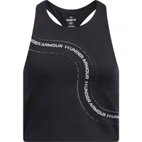 Under Armour MOTION BRANDED CROP Dívčí tílko, černá, velikost L
