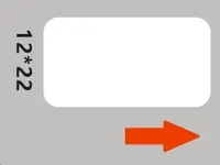 Niimbot štítky RP 12x22mm 250ks White pro D11 a D110