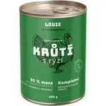 LOUIE KRŮTÍ S RÝŽÍ 400 G Psí konzerva, zelená, velikost