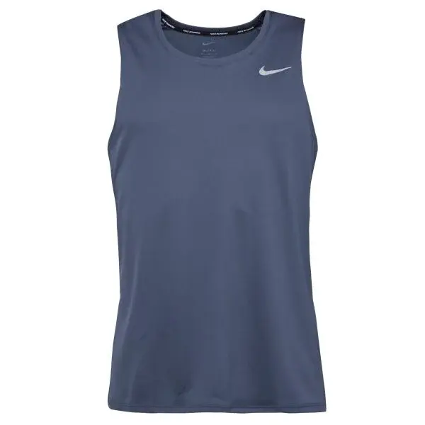 Nike MILER Pánské tílko, tmavě modrá, velikost