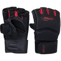 Fitforce PRO POWER MMA bezprsté rukavice, černá, velikost