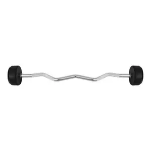 HMS PREMIUM GSL-50 Lomená obouruční činka, stříbrná, velikost 50 KG