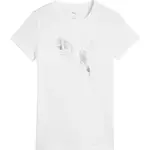 Puma ESSENTIALS METALLIC TEE Dámské triko, bílá, velikost