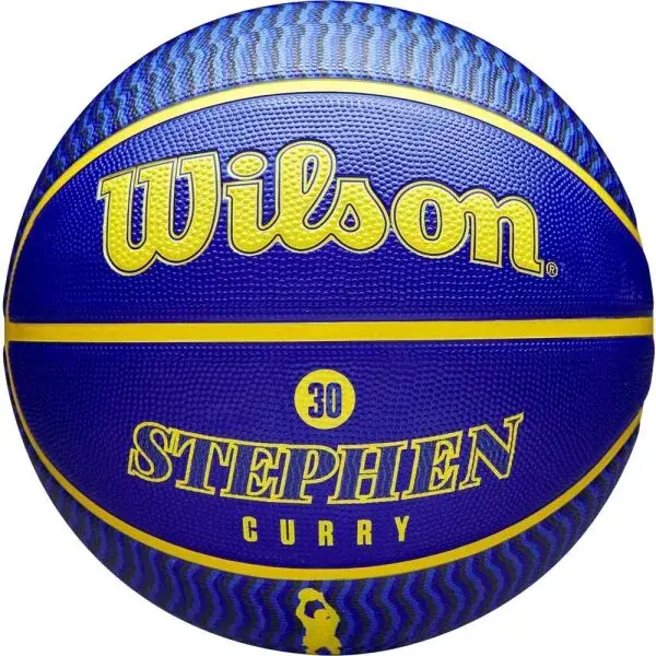 Wilson NBA PLAYER ICON OUTDOOR STEPHEN CURRY Basketbalový míč, modrá, velikost