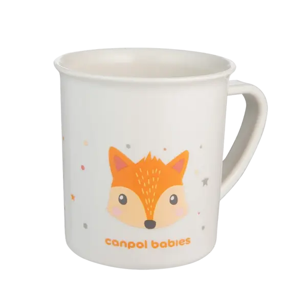 CANPOL BABIES Plastový hrníček CUTE ANIMALS - liška 170 ml