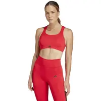 adidas TLRD HS BRA Dámská podprsenka, červená, velikost S C-D