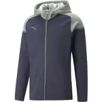 Puma TEAMCUP CASUALS HOODED Pánská tréninková mikina, tmavě modrá, velikost