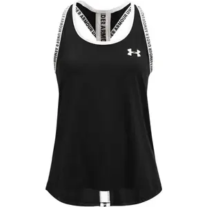 Under Armour KNOCK OUT Dívčí tílko, černá, velikost XS