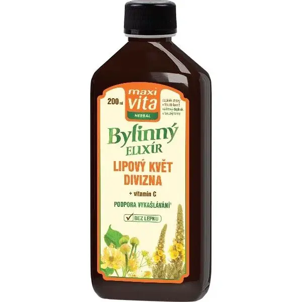 VITAR MAXI VITA HERBAL BYLINNÝ ELIXÍR LIPOVÝ KVĚT 200 ML Doplněk stravy, , velikost