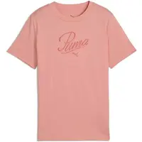 Puma ESSENTIALS SCRIPT TEE G Dívčí triko, růžová, velikost
