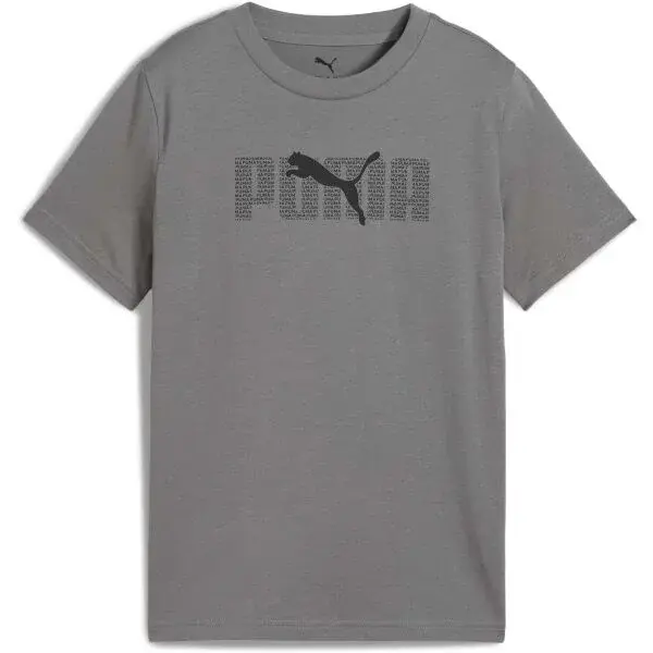 Puma ESSENTIALS LOGO LAB TEE B Chlapecké triko, šedá, velikost