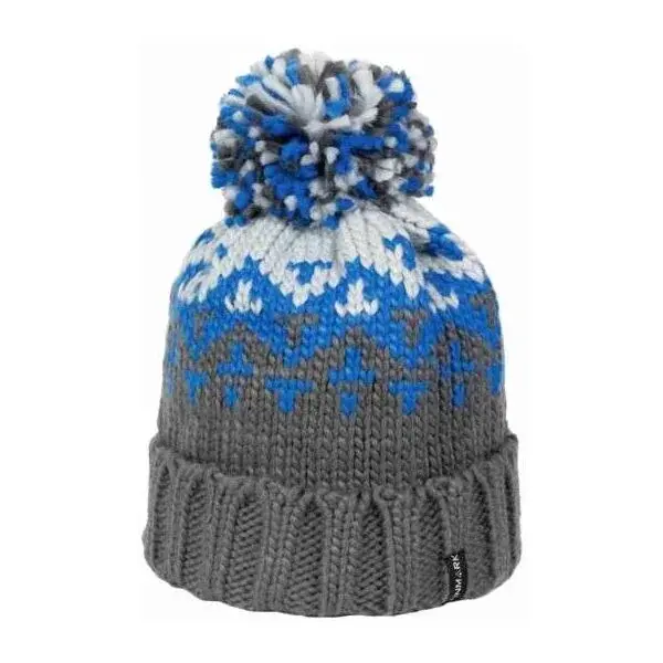 Finmark WINTER HAT Zimní pletená čepice, šedá, velikost UNI